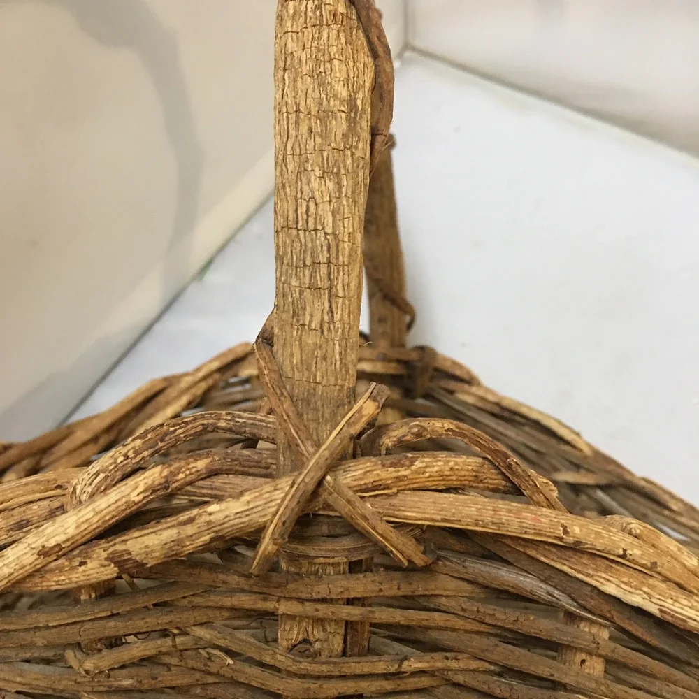 Grapevine Basket Unisex OS Brown Rustic Woven Primitive Farmhouse Cottagecore